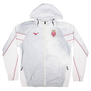 2026-2027 AS Monaco Hooded Anthem Jacket (White)