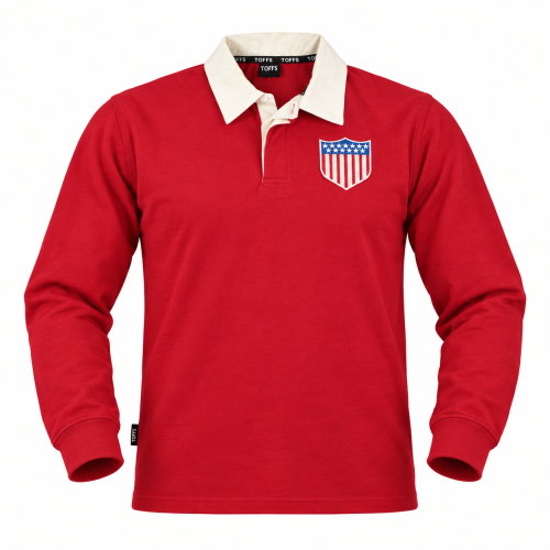 USA 1912 Limited Edition Vintage Long Sleeve Rugby Shirt