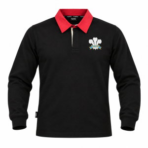 Wales 1881 Special Edition Long Sleeve Rugby Shirt (Black)