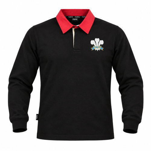 Wales 1881 Special Edition Long Sleeve Rugby Shirt (Black)