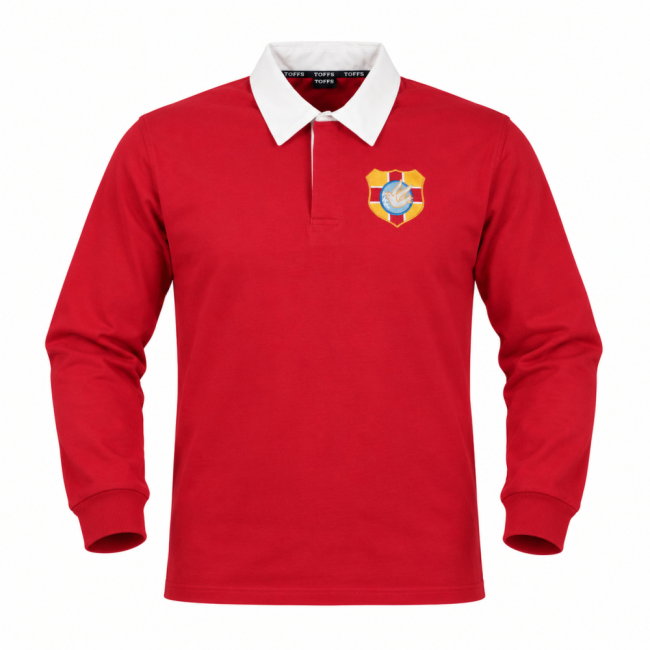 Tonga 1923 Home Vintage Rugby Long Sleeve Shirt (Red)