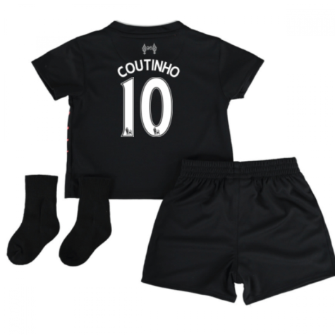2016-17 Liverpool Away Baby Kit (Coutinho 10)