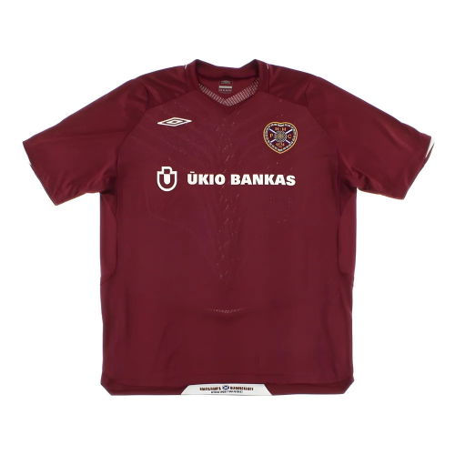 Hearts 2008-09 Home Shirt ((Good) XXL)