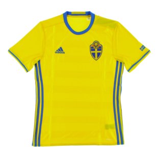 Sweden 2016-17 Home Shirt ((Good) XL)