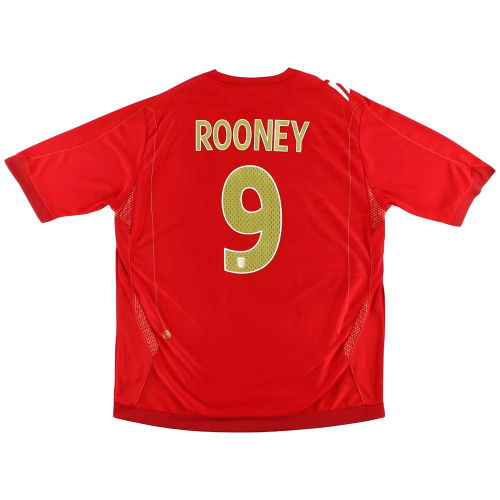 England 2006-08 Away Shirt (Rooney #9) (XXL) (Excellent)