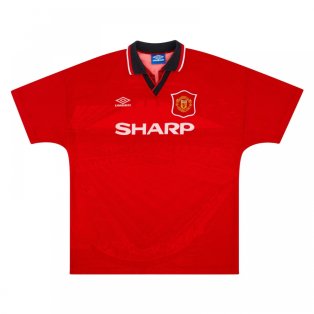 Manchester United 1994-96 Home Shirt (XXL) (Excellent)