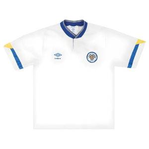 Leeds United 1990-91 Home Shirt (L) (Excellent)