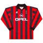 AC Milan 1995 Home Long-Sleeved Shirt ((Very Good) L)