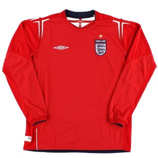 England 2004-2006 Away L/S Shirt (M) (Excellent)