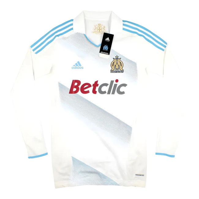 Marseille 2011-12 Player Spec Long Sleeve Home Shirt ((Excellent) L)