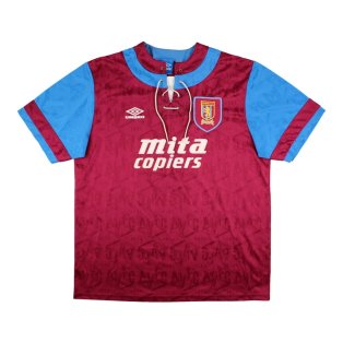 Aston Villa 1992 Home Shirt (XL) (Excellent)