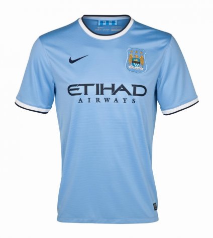 Manchester City 2013-14 Home Shirt (M) (Good)