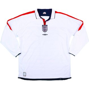 England 2003-05 Home L/S Shirt (M) (Excellent)