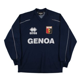 Genoa 2000s Errea Long Sleeve Football Training Top (S) (Very Good)