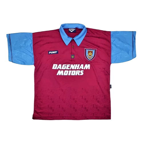 West Ham 1995-96 Home Shirt (XL) (Excellent)
