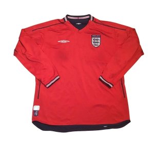 England 2002-04 Away Shirt LS (L) (Excellent)