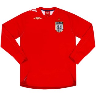 England 2006-08 Away Long Sleeve Shirt (XXL) (Excellent)
