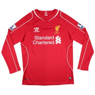 liverpool long sleeve home shirt