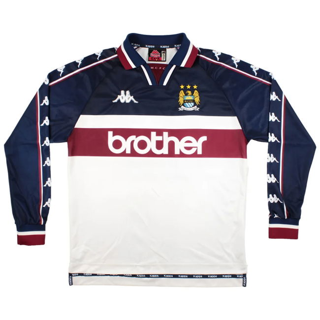 Manchester City 1997-99 Away Long Sleeve Shirt (M) (Very Good)