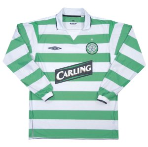Celtic 2004-05 Home Long Sleeve Shirt (XXL) (Excellent)