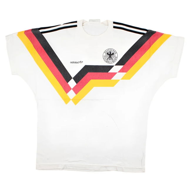 Germany 1990-92 Adidas Supporters Home T-Shirt (L) (Excellent)