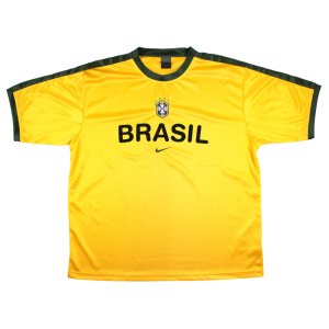 Brazil 1998-2000 Nike Training Shirt (XL) (Mint) [saTPki