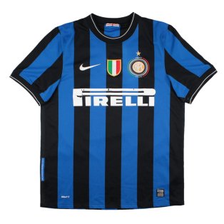 Inter Milan 2009-10 Home Shirt (S) (Very Good)