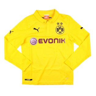 Borussia Dortmund 2014-15 European Home Long Sleeve Shirt (Medium Boys) (Excellent)