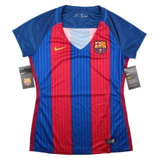 Barcelona 2016-17 Home Shirt (Women\'s) (Sponsorless) (S) (Fair)