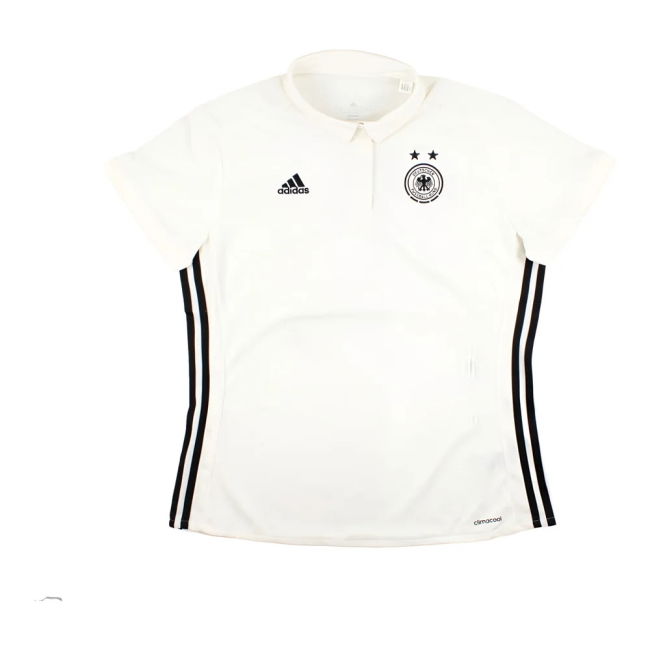 Germany 2016-17 Womens Adidas Polo Shirt (Womens L) (Good)
