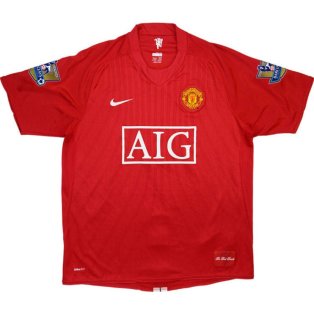 Manchester United 2008-09 Home Shirt (S) (Very Good)