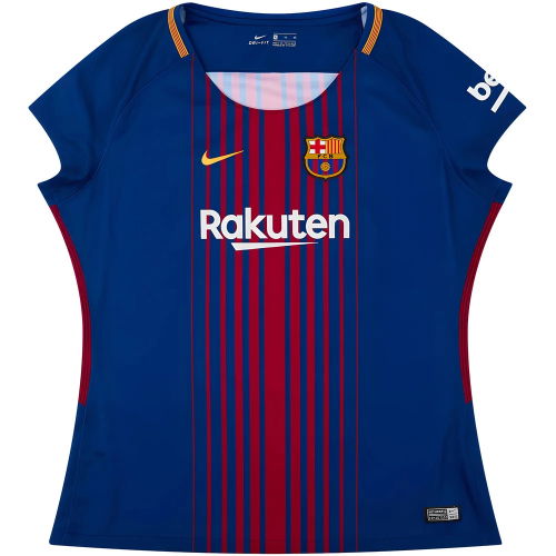 Barcelona 2017-18 Home Shirt (Womens) (M) (Mint)