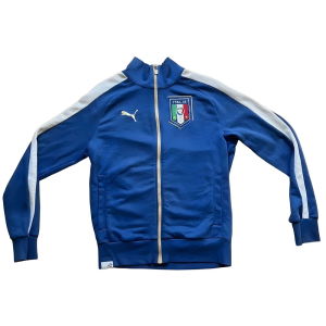 Italy Puma Long Sleeve Tracksuit Zip Top (M) (Excellent)