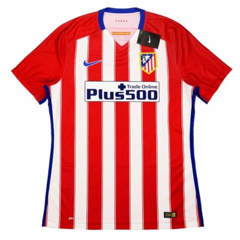 Atletico Madrid Adidas 2015-16 Home Authentic Football Shirt