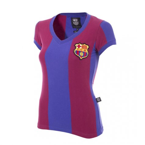 FC Barcelona 1976 - 77 Womens Retro Football Shirt
