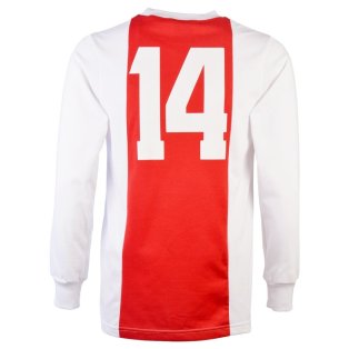 Incubus gloeilamp Verwaarlozing Ajax 1970-73 No. 14 Retro Football Shirt [TOFFS4174] - Uksoccershop