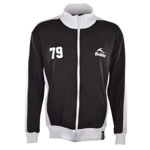 BUKTA Heritage Track Top Black with White Panels/Cuffs