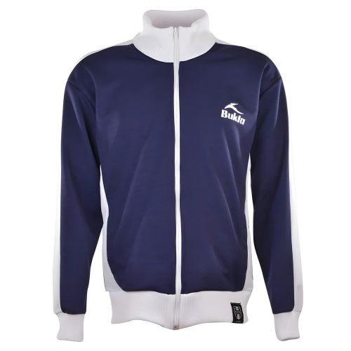 BUKTA Track Top Navy with White Panels/Cuffs/W'Band