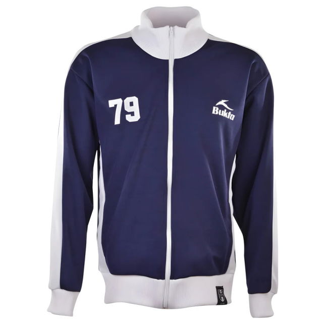 BUKTA Heritage Track Top Navy with White Panels/Cuffs/W'Ban £45.00
