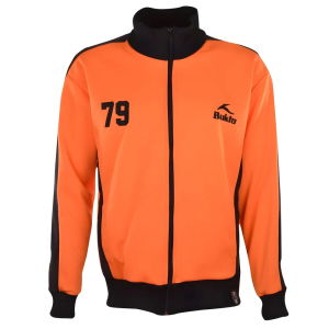 BUKTA Heritage Track Top Orange with Black Panels/Cuffs/W'B