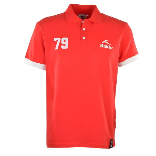 BUKTA Heritage Polo Red with White Cuffs