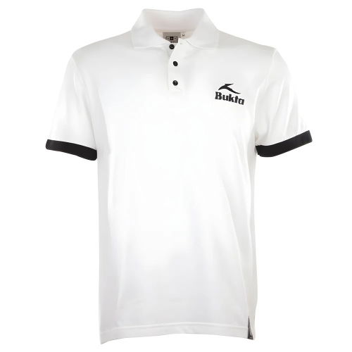 BUKTA Polo White with Black Cuffs