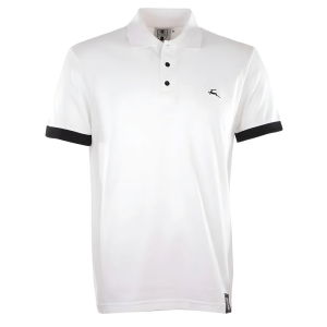 BUKTA Lifestyle Polo White with Black Cuffs