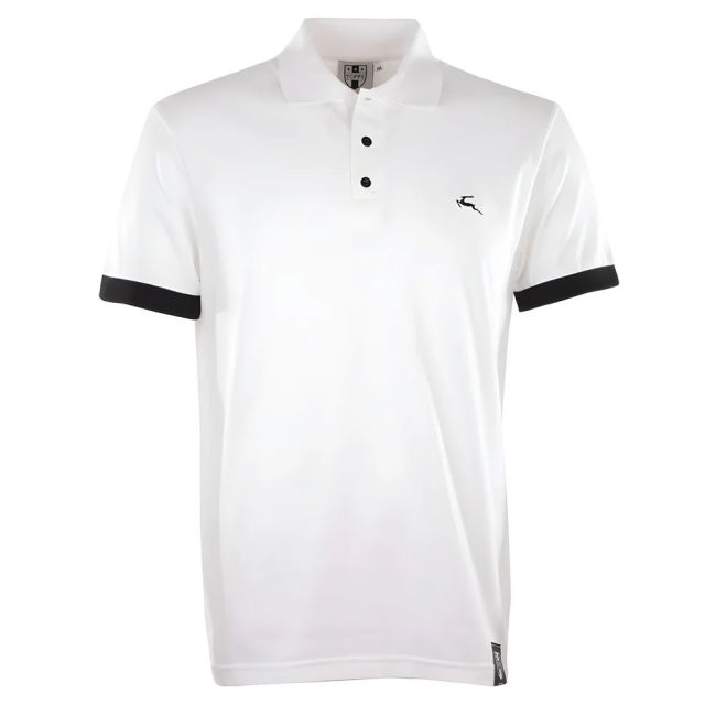 BUKTA Lifestyle Polo White with Black Cuffs