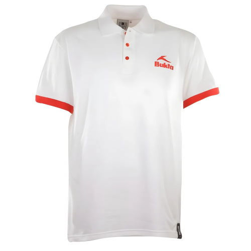 BUKTA Polo White with Red Cuffs