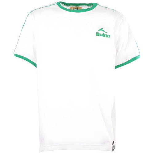 BUKTA Ringer T-Shirt - White/Green 25.00