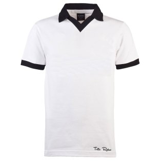 TOFFS Classic Retro White Short Sleeve Shirt With Collar
