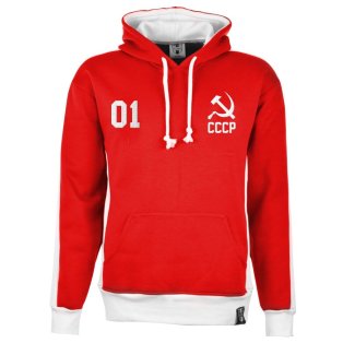 Russia Soviet Union CCCP Retro Football Hoodie Embroidered Crest S-XXXL 