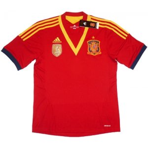 2012-13 Spain Adidas Home Football Shirt