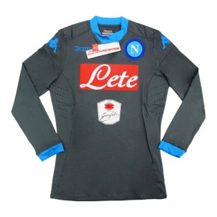 2015-16 Napoli Kappa Authentic Away Long Sleeve Goalkeeper Shirt